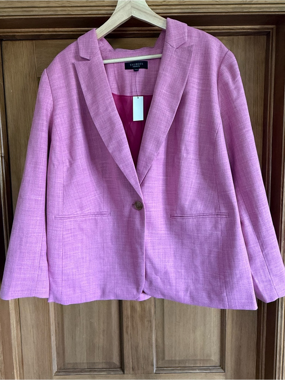 Talbots Pink Single-Button Women's Blazer